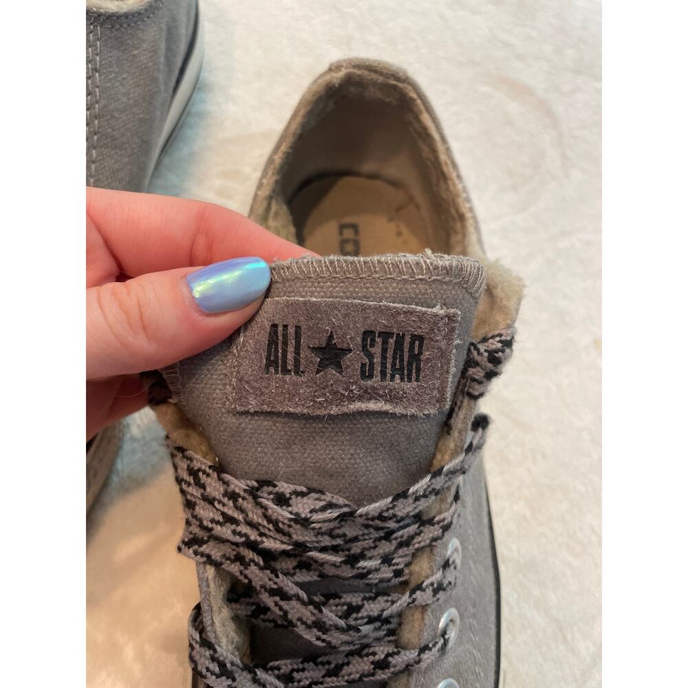 CONVERSE Women's Chuck Taylor Spec OX Sneakers Size 5 Grey Low Top Canvas - Picture 7 of 10